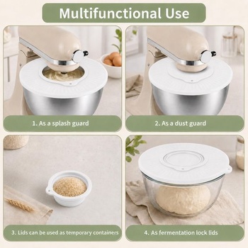 Silikónový kryt proti striekajúcej vode pre mixéry s naklápacou hlavou 4,5–5 QT, kompatibilný s
