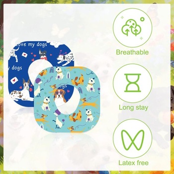 40 krytů senzorů pro Dexcom G7, vodotěsný netkaný materiál, samolepicí, odolné vůči potu, kryty