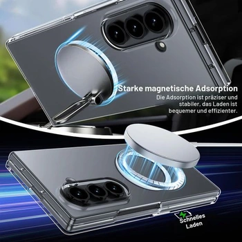 Magnetické pouzdro Lemxiee pro Samsung Galaxy Z Fold 8 Ultra, ultratenké a průhledné akrylové