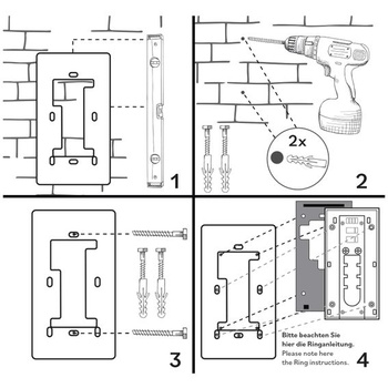 Kryt iSecur kompatibilný s Ring Battery 2 Gen 3 Plus 4 14x17,5 cm - az187 Čierny 14 x 17,5 cm