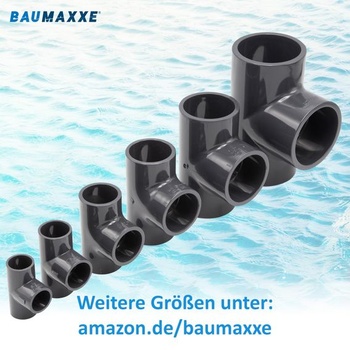 PVC T-kus 50 mm - svařovací hrdlo - 16 barů - bm069 50 mm 1