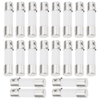 20 kusov poistiek pre elektrobicykle 30A s keramickým telom 5x20mm/6x30mm, kompatibilných s batériami