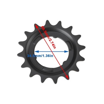 Súprava 2 zadných pastorkov 16t 1/2 x 3/32 Kompatibilný s prevodníkmi Shimano Nexus Kompatibilný s