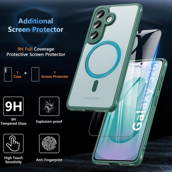 BESINPO Magnetické ochranné púzdro pre Samsung Galaxy S26 s tvrdeným sklom, kompatibilné s