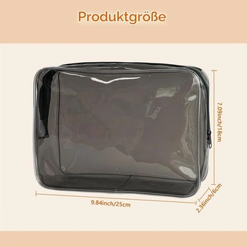 Voděodolná kosmetická taštička z PVC - kosmetická taštička na zip pro ženy i muže, cestovní