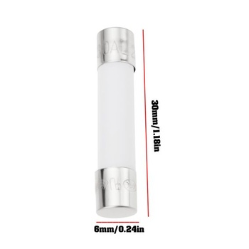 20 kusov poistiek pre elektrobicykle 30A s keramickým telom 5x20mm/6x30mm, kompatibilných s batériami