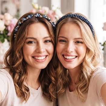 3x Kamienkové čelenky Dirndl Tradičné vlasové doplnky Kovové čelenky
