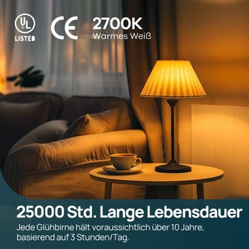 Linkind E14 LED teplá biela, 7W = 60W 806 lúmenov, 280° C35/B35 tvar sviečky, balenie po 3 kusoch teplá