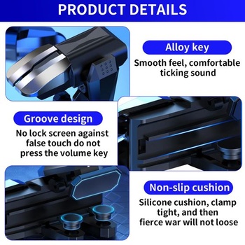 Mobilný ovládač Praktický 4 spúšte Joystick Herné zariadenie L1R1 L2R2