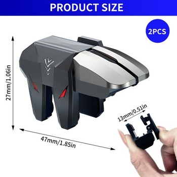 Mobilní ovladač Praktický 4 spouště Joystick Herní zařízení L1R1 L2R2