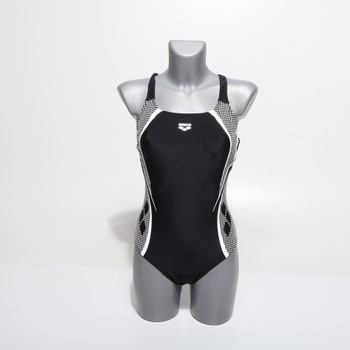 Dámske jednodielne plavky Arena Damen Scratch Control Pro Back B (balenie po 1 ks) 44 čierno-biele