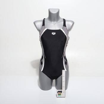 Dámske jednodielne plavky Arena Damen Scratch Control Pro Back B (balenie po 1 ks) 44 čierno-biele