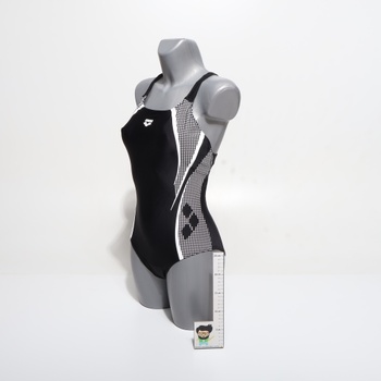 Dámske jednodielne plavky Arena Damen Scratch Control Pro Back B (balenie po 1 ks) 44 čierno-biele