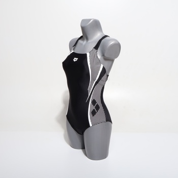 Dámske jednodielne plavky Arena Damen Scratch Control Pro Back B (balenie po 1 ks) 44 čierno-biele