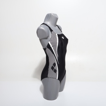 Dámske jednodielne plavky Arena Damen Scratch Control Pro Back B (balenie po 1 ks) 44 čierno-biele