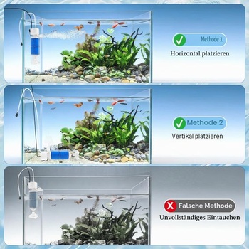 Akvarijný filter EXLECO 5 v 1 pre akvária 80-250 l, 850 l/h, 10 W, nastaviteľný