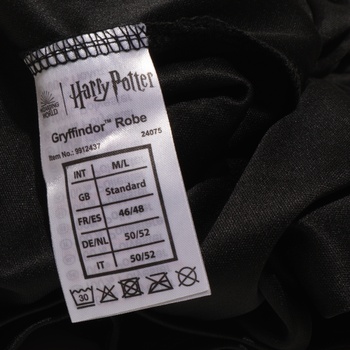 Amscan - Kostým Chrabromilčák pre dospelých z Harryho Pottera, plášť a prútik, kúzelník, čarodejník, školský