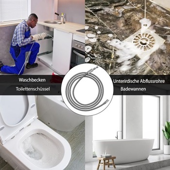 Špirála na čistenie odpadov GYHMTOO 6mm, 3m
