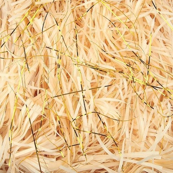 270g darčekový baliaci materiál, drvený papier na šampanské, drvený rafiový baliaci materiál, výplňový