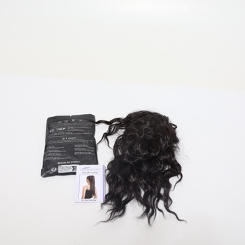 Predlžovací cop BARSDAR Claw Clip, 45 cm dlhý kučeravý vlnitý čierny hnedý cop Predlžovanie