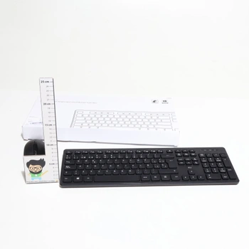 Kombinace bezdrátové klávesnice a myši Rii RK200 2,4 GHz pro Android/Windows/Mac/Linux a další USB