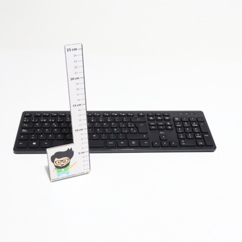 Kombinace bezdrátové klávesnice a myši Rii RK200 2,4 GHz pro Android/Windows/Mac/Linux a další USB