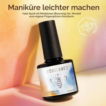 Modelones Blooming Gel Nagellack 10ML UV LED gélový lak na nechty na maľovanie nechtov, mramor,