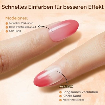 Modelones Blooming Gel Nagellack 10ML UV LED gélový lak na nechty na maľovanie nechtov, mramor,