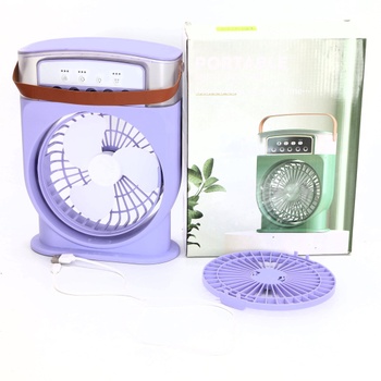 Stolný fialový ventilátor Bseical 203