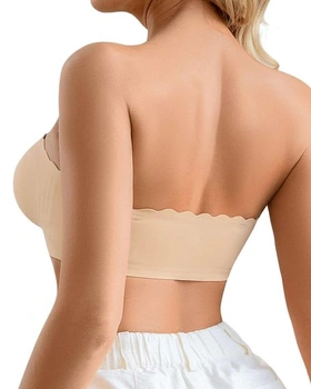 Dámská push-up podprsenka CheChury bez ramínek, bandeau top bez kostic, protiskluzový silikon,