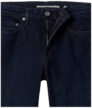 Pánske džínsy Amazon Essentials Slim-Fit - Ukončené farby 34W / 32L Modré farbenie