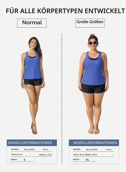 Tankini plavky Dokotoo veľ. M čierno-modré