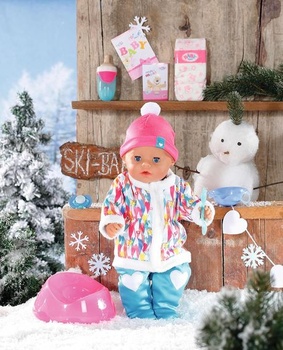 BABY Born Soft Touch Wintertime Girl, bábika bábätko o veľkosti 43 cm s 9 funkciami a