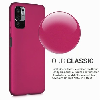 Puzdro na telefón kwmobile pre Xiaomi Redmi Note 10 5G - Silikónové puzdro s metalickým trblietkou -