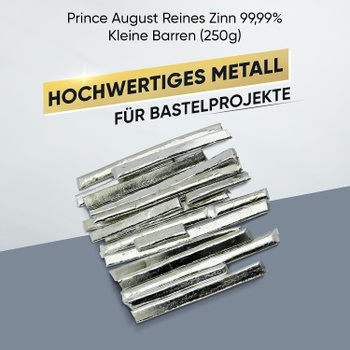 Čistý cín Prince August 99,99%, 250g