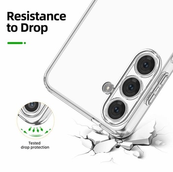 NOVINKA pre Samsung Galaxy S24 Puzdro Transparentné TPU Nárazuvzdorné S24 6,2 palce Priehľadné