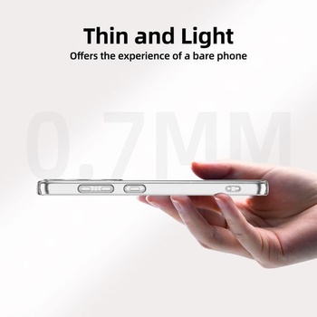 NOVINKA pre Samsung Galaxy S24 Puzdro Transparentné TPU Nárazuvzdorné S24 6,2 palce Priehľadné