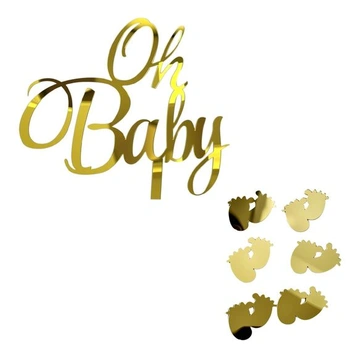 Ozdoba na tortu Oh Baby, 7 dielikov na oslavu narodenia…