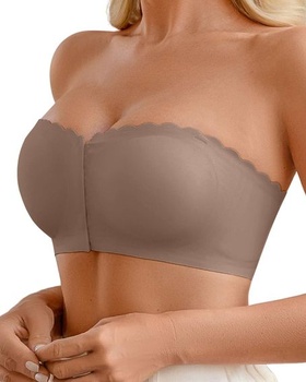 Dámska push-up podprsenka CheChury bez ramienok, bandeau top bez kostíc, protišmykový silikón,