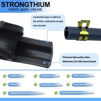 Sada palivových hadíc Strongthium 5 mm a 8 mm s 12 svorkami, vhodná pre Stihl MS 170 180, kosačky