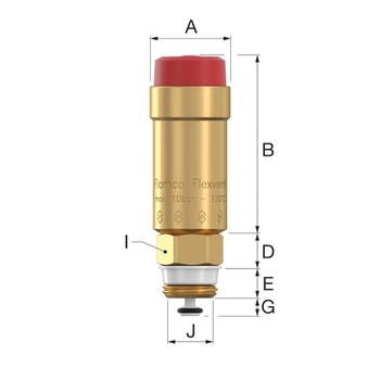 Plavákový odvzdušňovač Flamco Flexvent, rýchle odvzdušňovanie R1/2 27740 R½