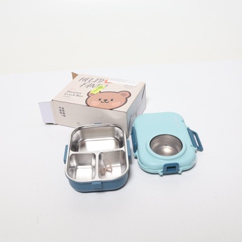 Aramox Lunchbox, 1100 ml, dvojvrstvový, 3dielny, nerezová oceľ 304 s paličkami, lyžičkou, miskou na