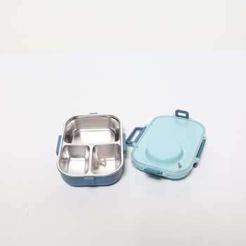 Aramox Lunchbox, 1100 ml, dvojvrstvový, 3dielny, nerezová oceľ 304 s paličkami, lyžičkou, miskou na