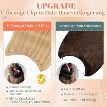 Benehair drátěné prodloužení z pravých lidských vlasů, 65g jednodílné neviditelné prodloužení