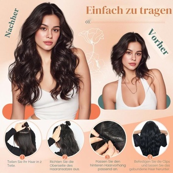 Benehair drátěné prodloužení z pravých lidských vlasů, 65g jednodílné neviditelné prodloužení