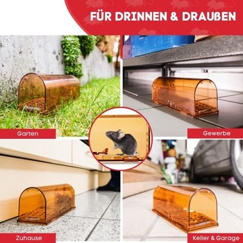 Pasca na myši PATTLER ® Live Mouse Trap, XL - oranžová, 1 kus