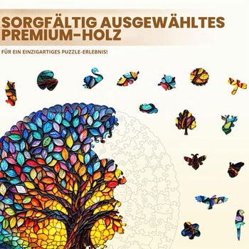 Dřevěné puzzle WOODBESTS pro dospělé - Strom života