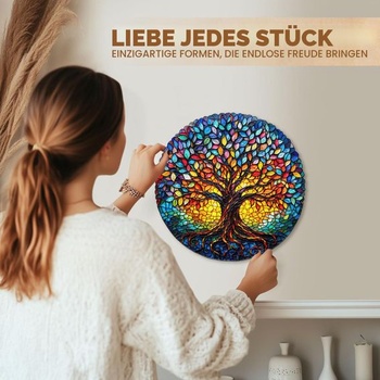Dřevěné puzzle WOODBESTS pro dospělé - Strom života