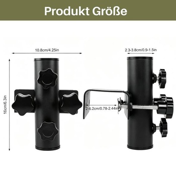 Nastavitelný držák slunečníku na zábradlí balkonu