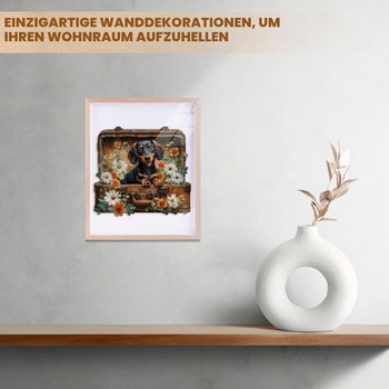 Drevené puzzle KAAYEE pre dospelých, Psie dobrodružstvo drevené puzzle pre dospelých